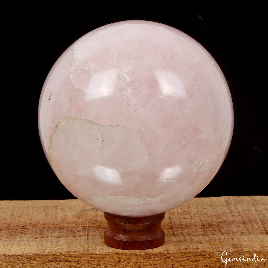 3920Ct Natural Pink Rose Quartz Polished Healing Crystal Mineral Gem Sphere/Ball
