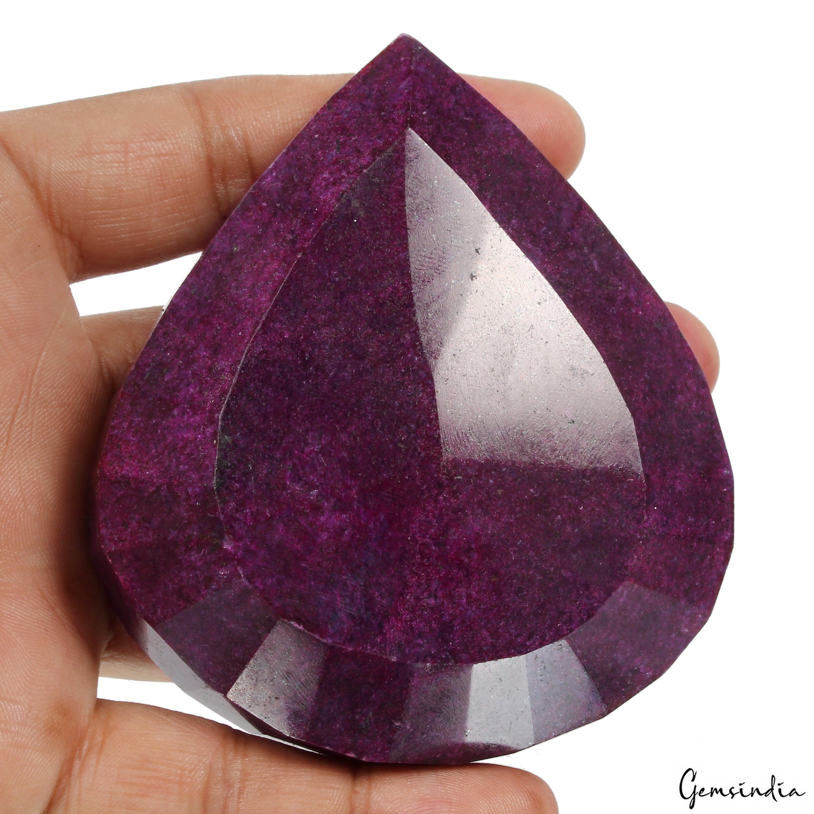 2070 Cts Natural Purple Hue Ruby Pear Cut Huge Size Loose Museum Size Gemstone