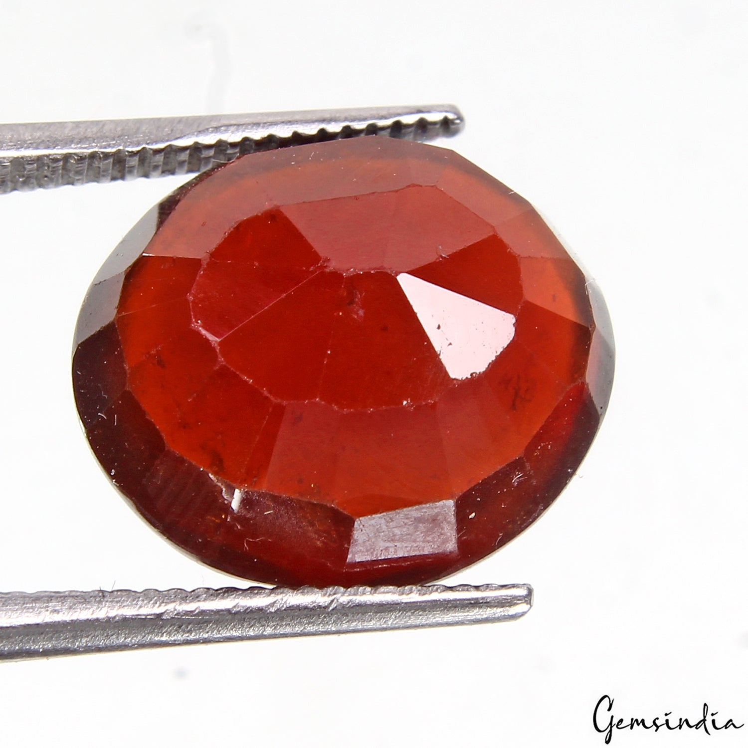 8.20 Cts Natural Unheated Red Orange Hessonite Garnet IGL&I Certified Gemstone