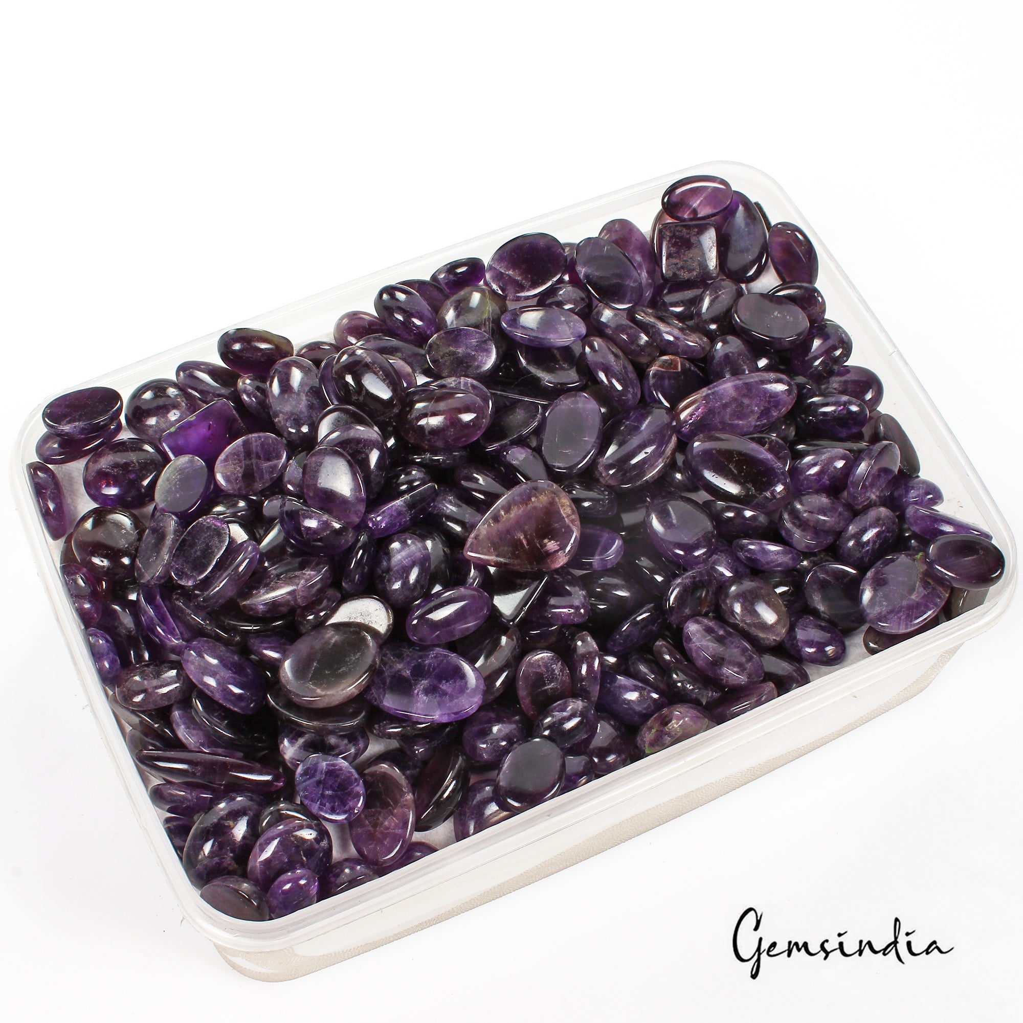 1 Kilo-Natural Untreated Purple Amethyst Mix Cab Loose Wholesale Gemstones Lot