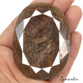 970 Ct Natural Untreated Brown Golden Sapphire Oval Cut Faceted Earth Mined Gems