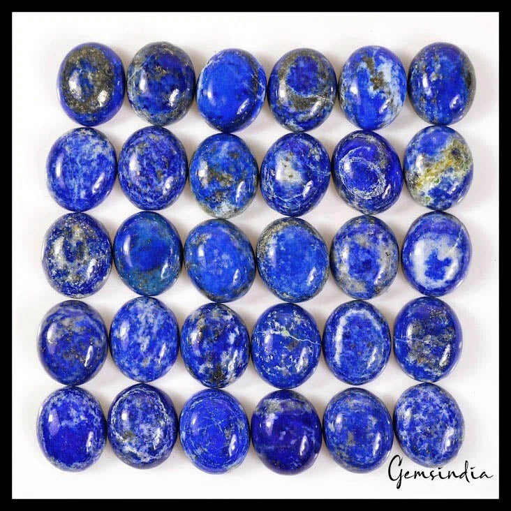 Lapis Lazuli Lot, Loose Gemstone, Blue — 30 Pieces, 12mm, 170.20 Ct, Afghanistan