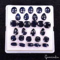 29 Pcs Natural Blue Sapphire Mix Checker Cut Loose Wholesale Jewelry Gemstones