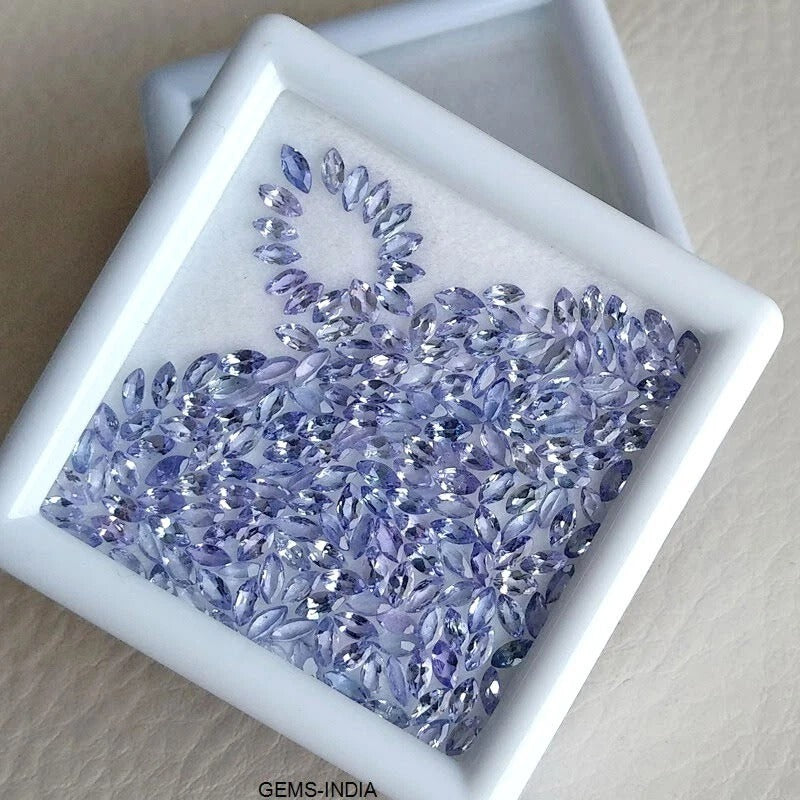 Marquise Cut Unheated Top Violet Blue Tanzanite 200 pcs 15.90 ct 4x2mm Gems Lot