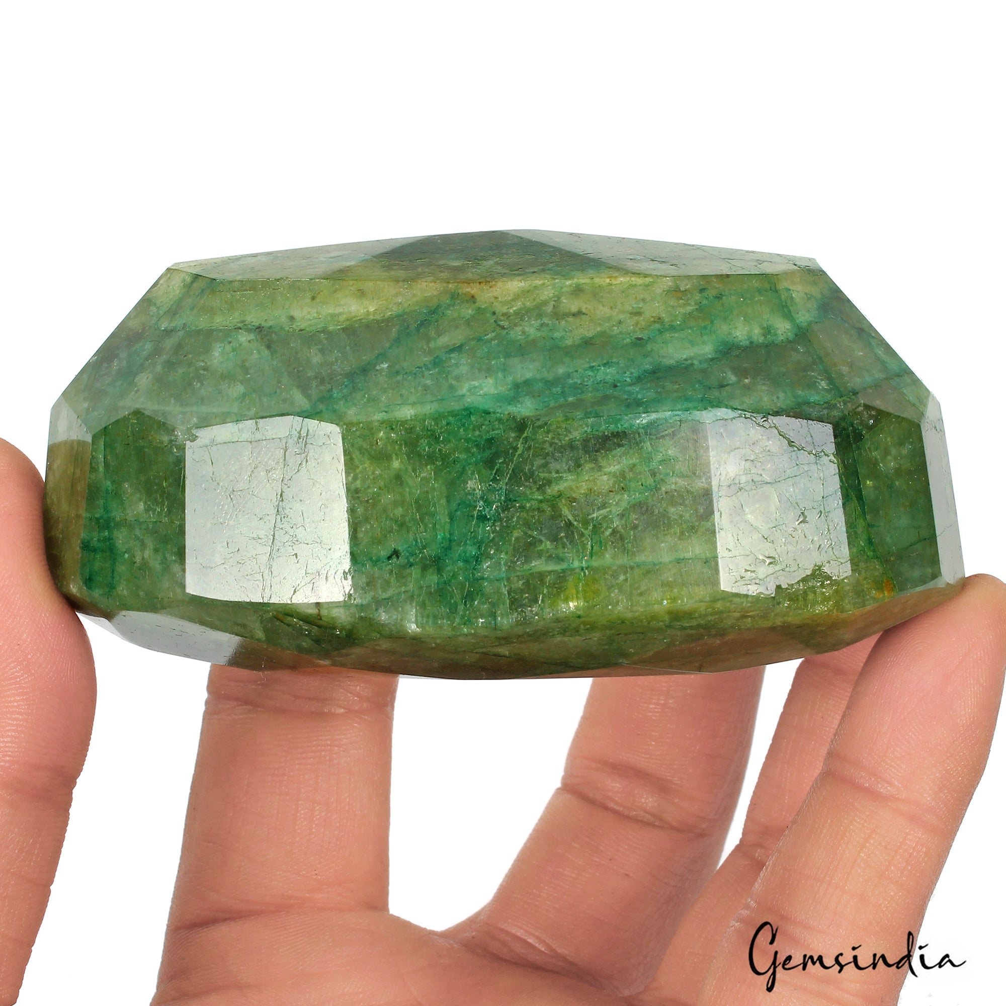 2150 Ct Natural Green Emerald Excellent Oval Cut Faceted Museum Size Loose Gems