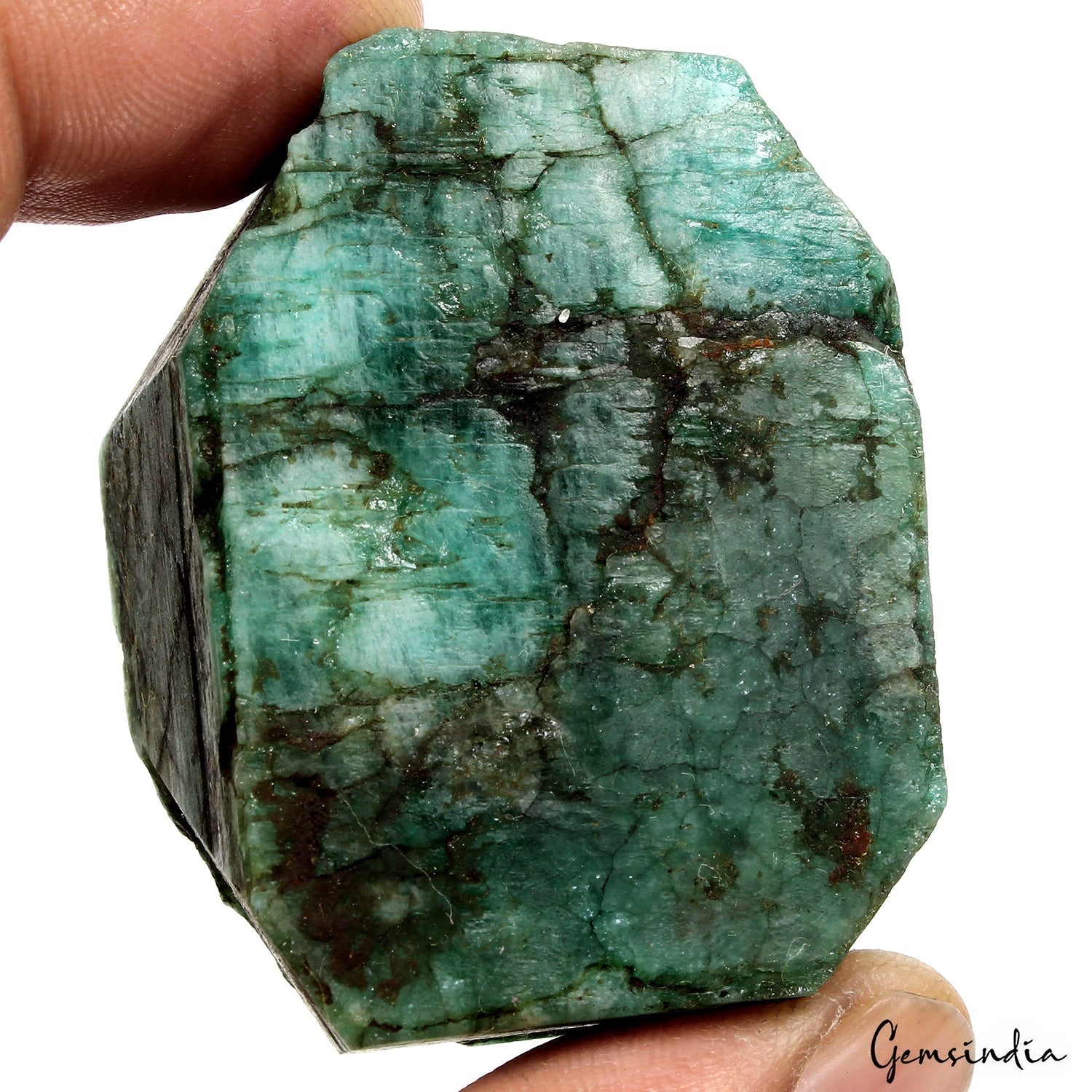 420 Ct Natural Green Brazilian Emerald Raw Uncut Rough Healing Crystal Gemstone