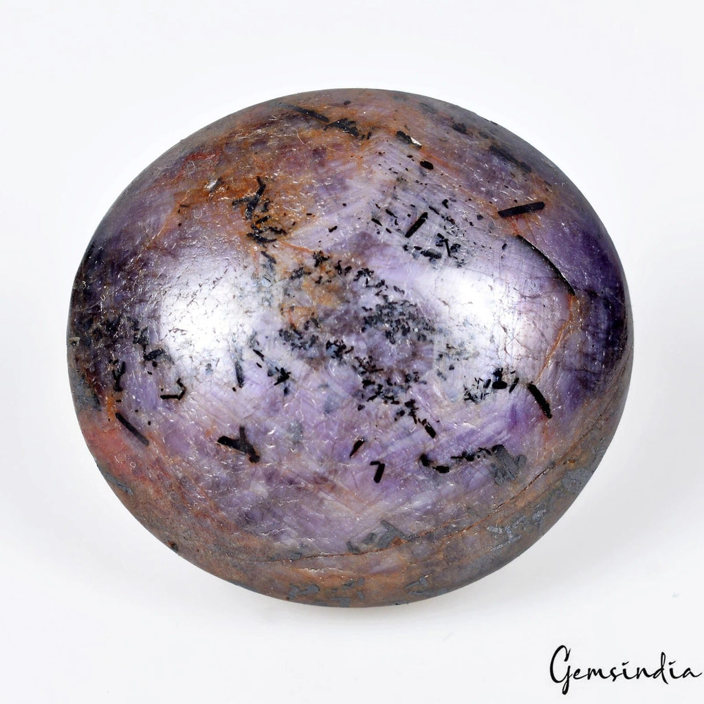 123.30 Cts Natural Untreated Purple Hue Star Ruby Oval Cab Loose Gem For Jewelry