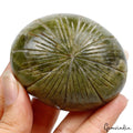 660 Cts Natural Untreated Green Vessonite Oval Carving Earth Mined Oval Huge Gem
