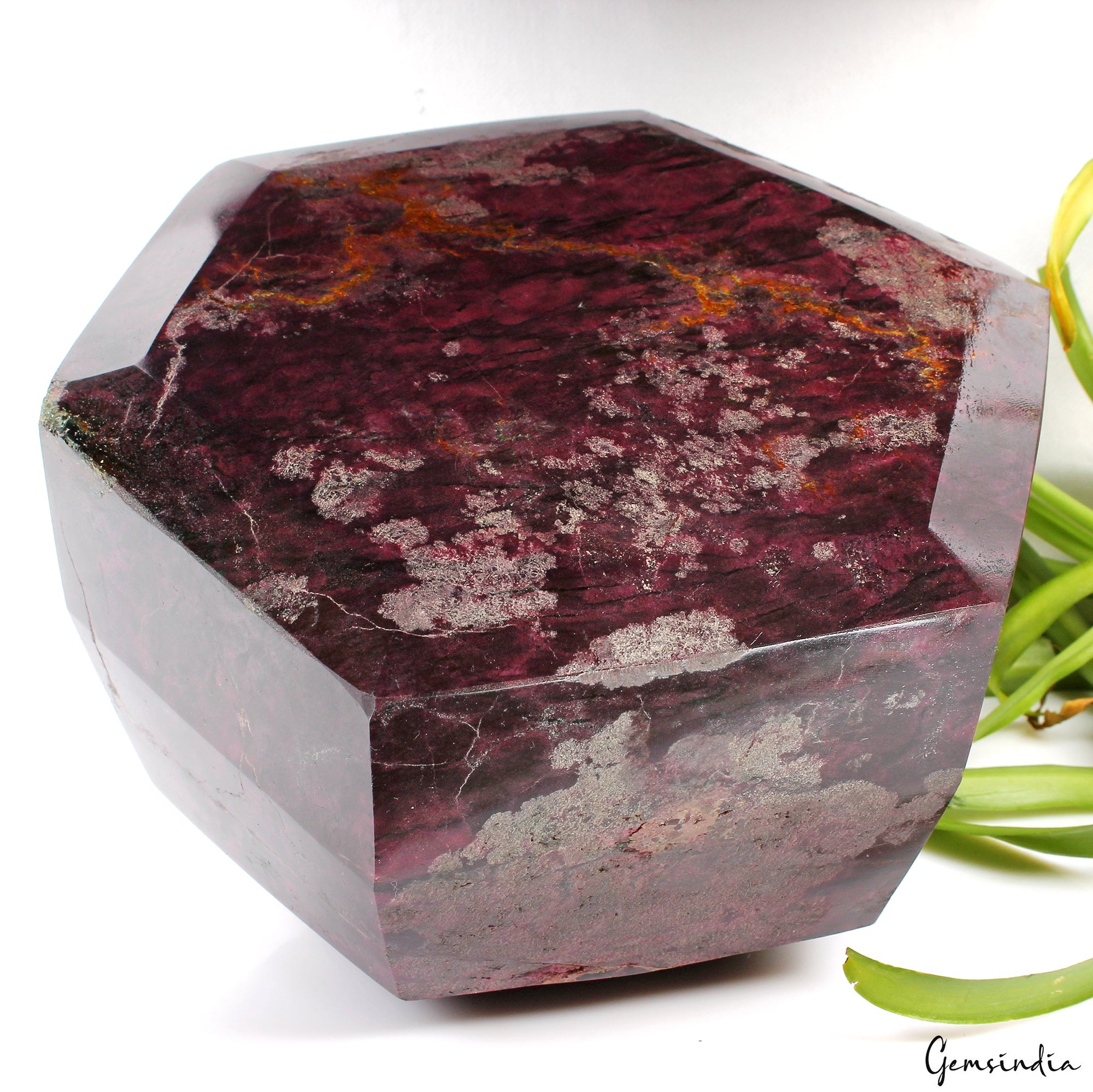 9.8 Kilo Natural Untreated Dark Red Ruby Hexagon Cut Loose Museum Size Gemstone