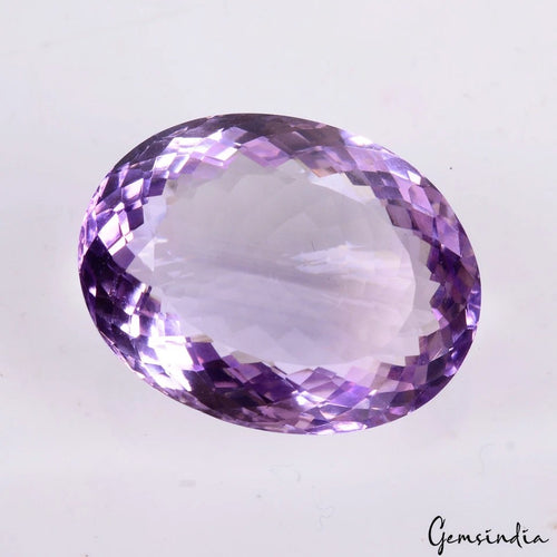 Amethyst Loose Gemstone, Untreated, Purple — 25x19x11 mm, 35.70 Ct, Brazil