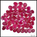 500 Ct Natural Red Bixbite Beryl Oval Cut Loose Faceted 13-16mm Gemstones~53 Pcs
