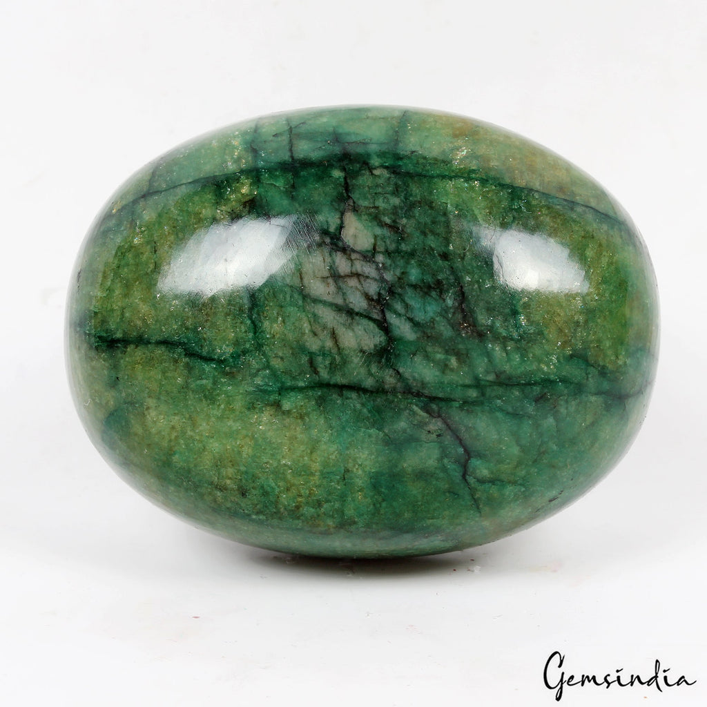 1120Ct Natural Huge Green Emerald Earth-Mined Museum Size Oval Cabochon Gemstone