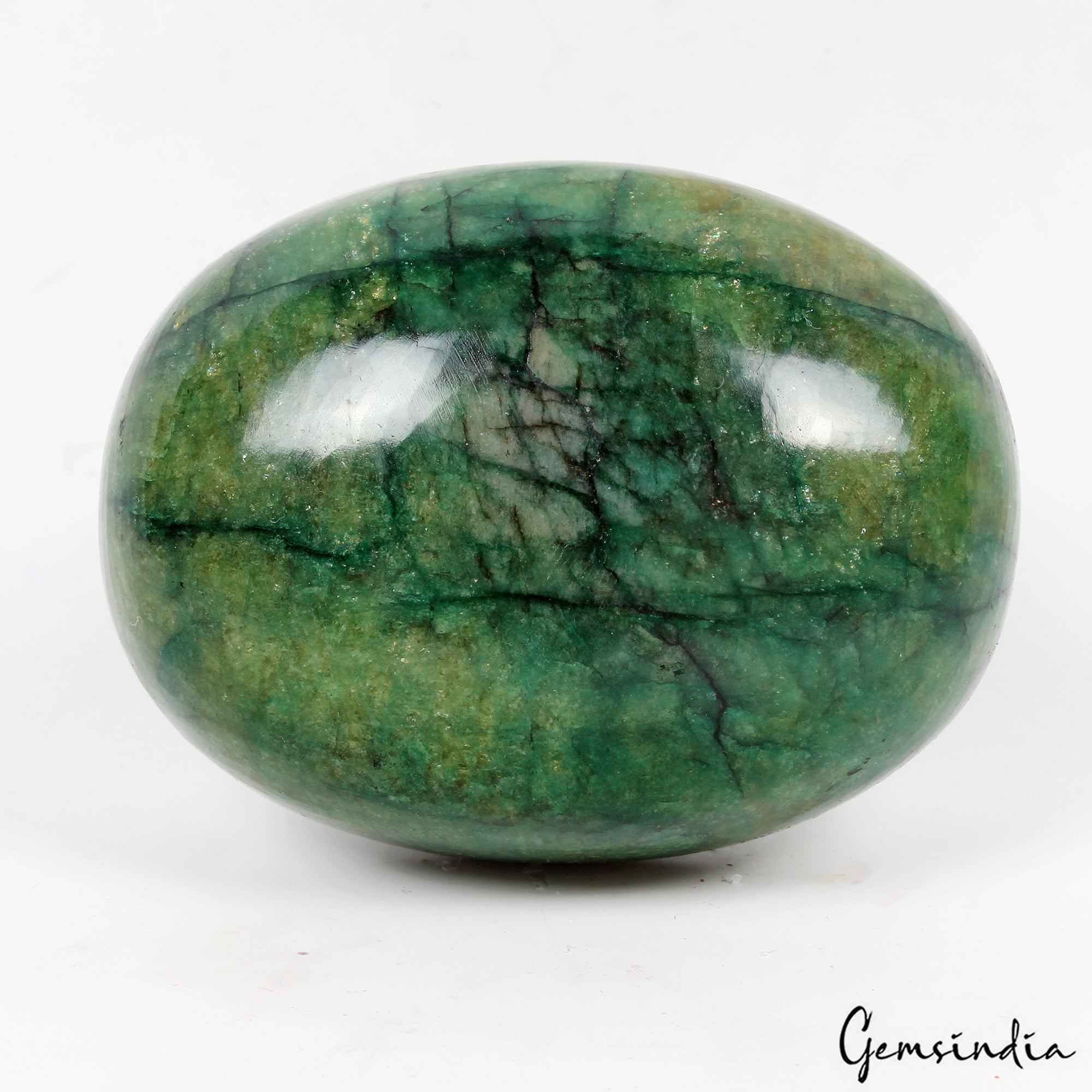 1120Ct Natural Huge Green Emerald Earth-Mined Museum Size Oval Cabochon Gemstone