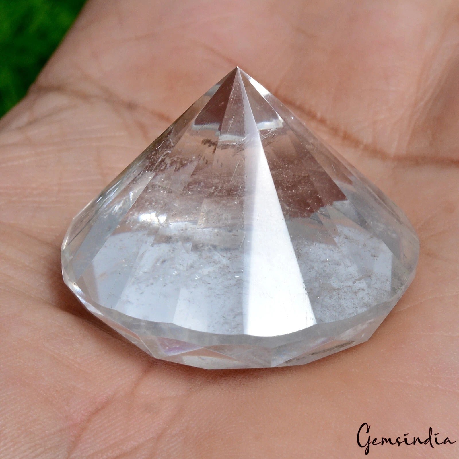Quartz Loose Gemstone, Untreated, White — 36x27 mm, 174.80 Ct, Brazil