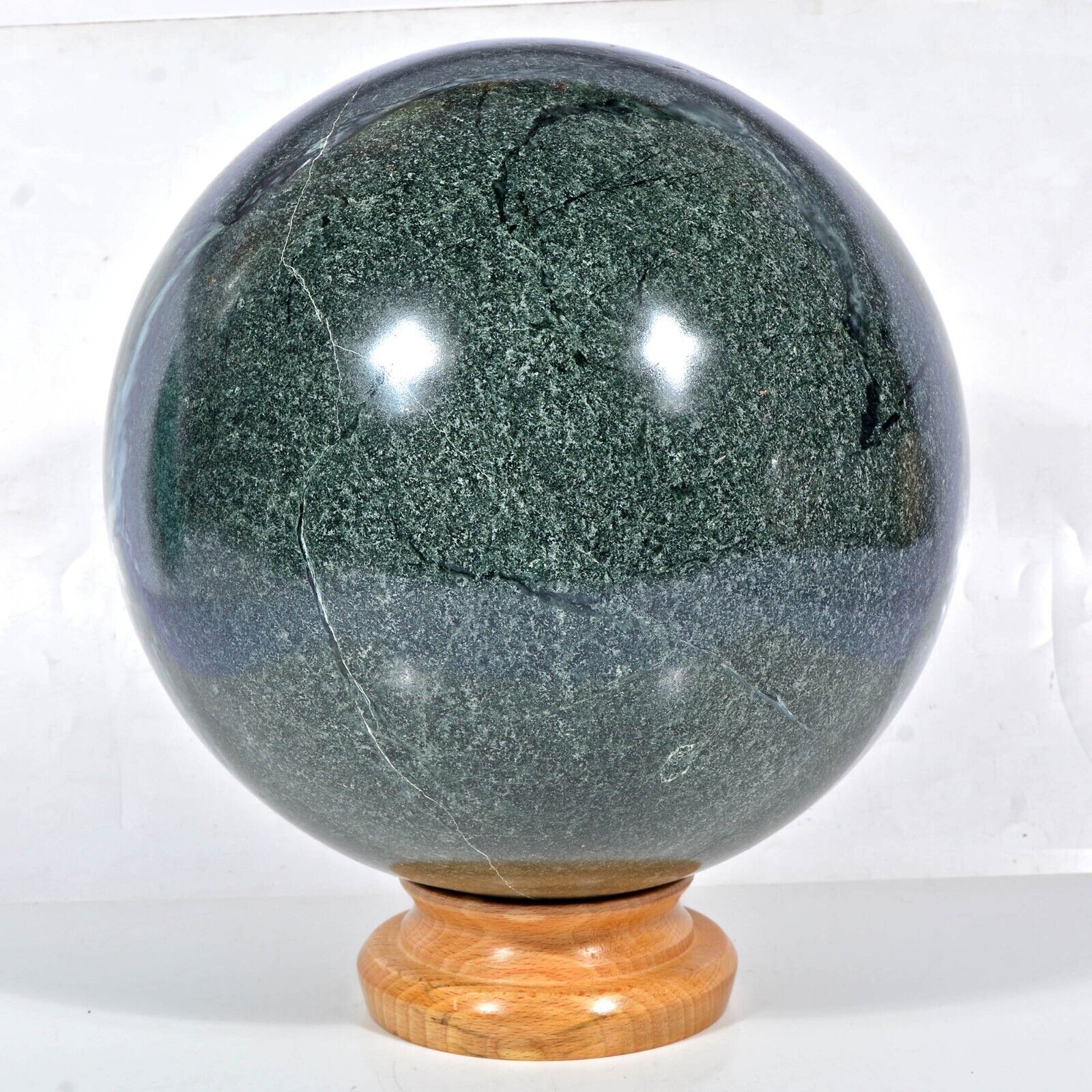 33.28 LB Natural Green Opal Sphere Crystal Ball Mineral Specimen Healing 8.5"