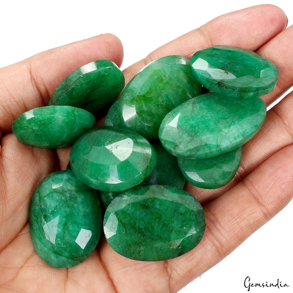 600 Ct Natural Finest Green Emerald Mix Cut Loose Pendant Size Gemstones ~12 Pcs