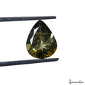 Green Tourmaline Loose Gemstone, Pear Cut, Untreated — 1x8x5 mm, 2.70 Ct, Mozambique