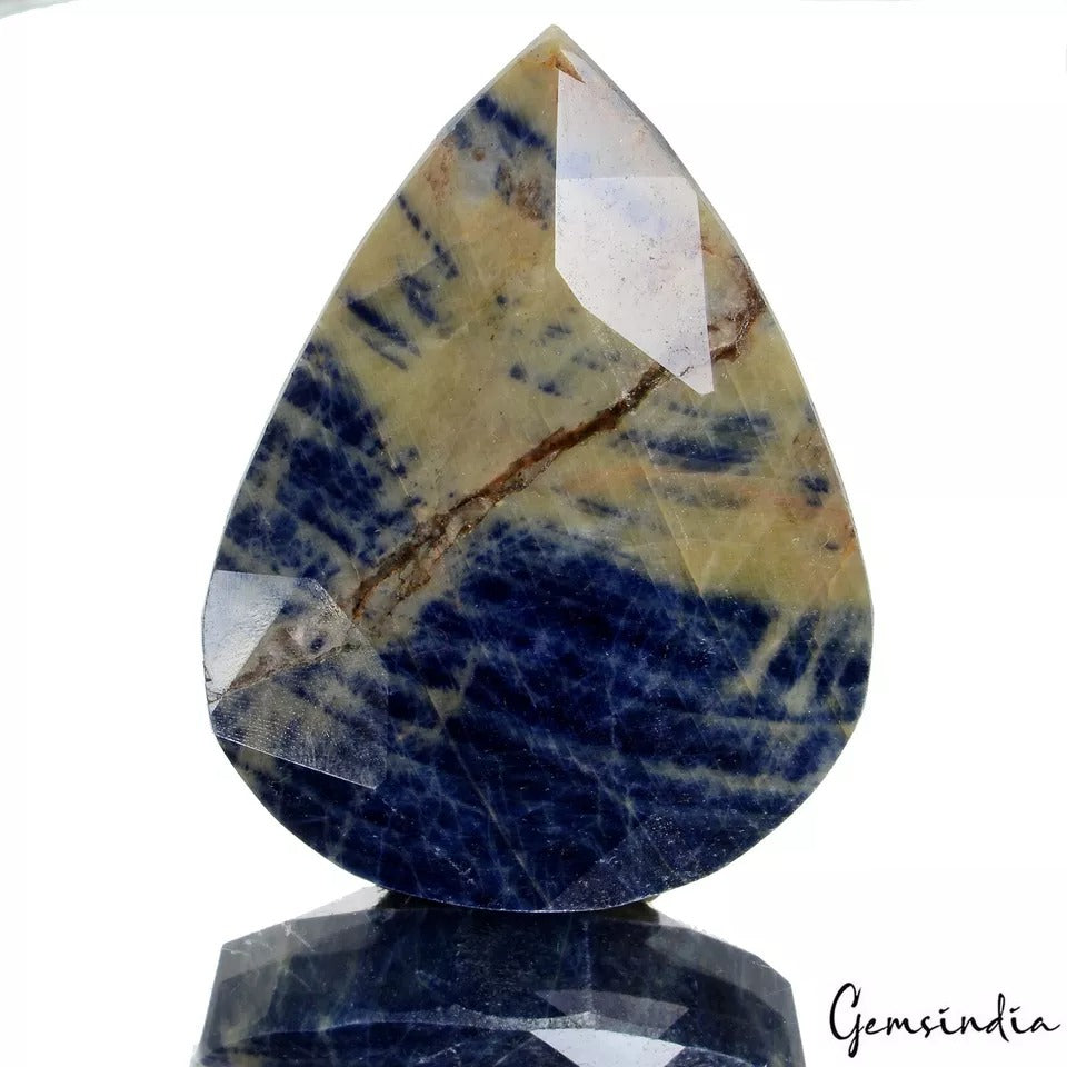 1150 Ct Natural Untreated Bi-Color Sapphire Pear Faceted Cut Huge Size Loose Gem