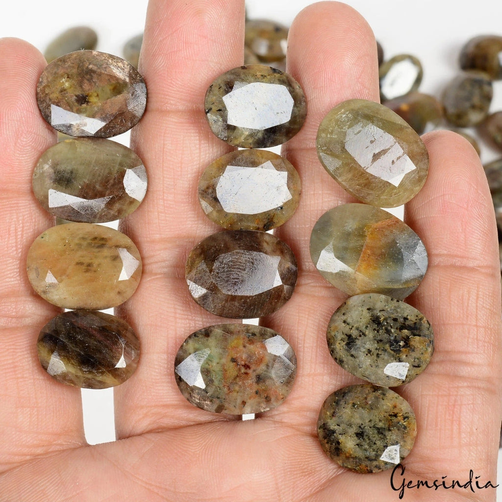790 Ct/50 Pcs Natural Untreated Brown Sapphire Oval Cut Wholesale Loose Gem Lot