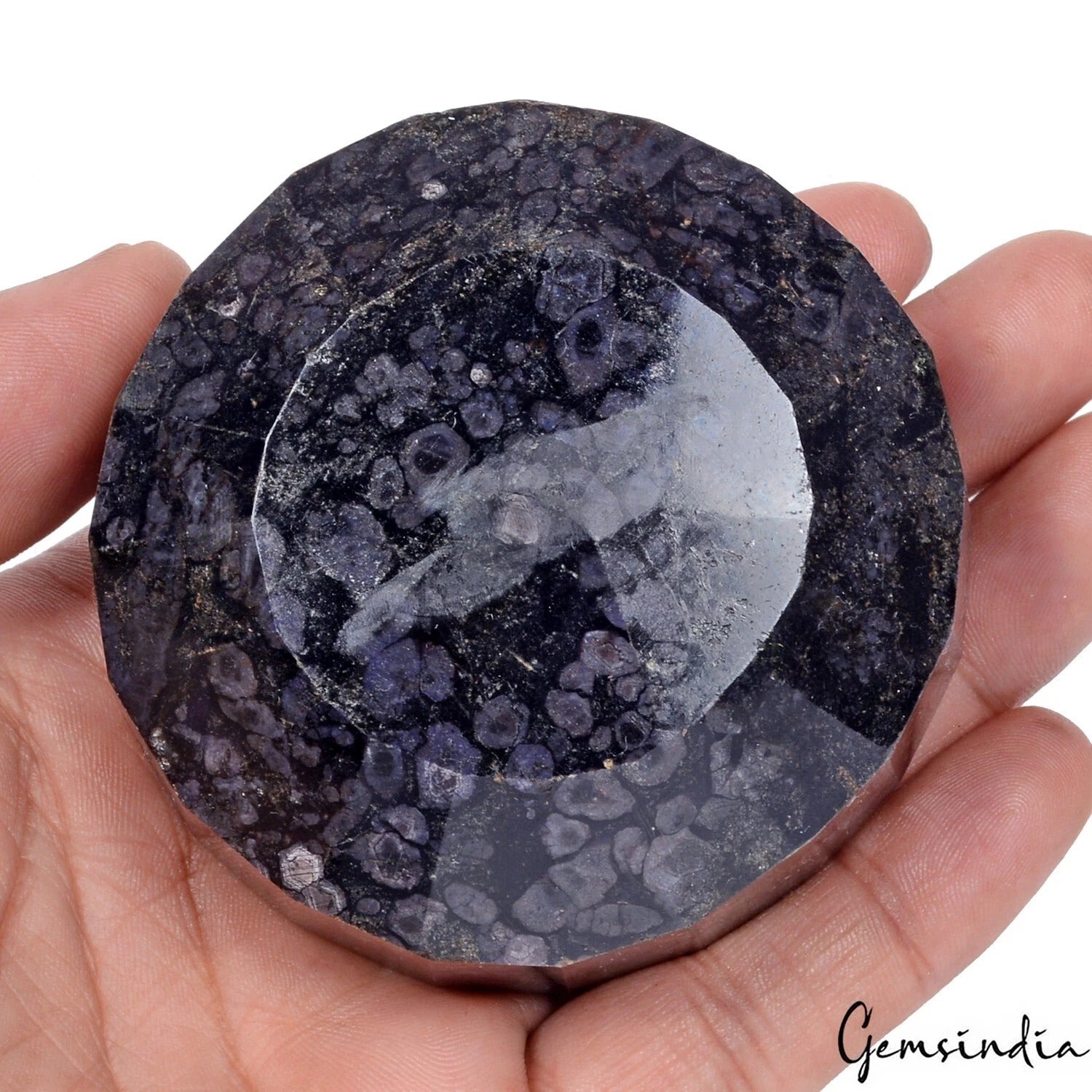 2080 Ct Natural African Dark Blue Sapphire Round Faceted Cut Huge Size Loose Gem