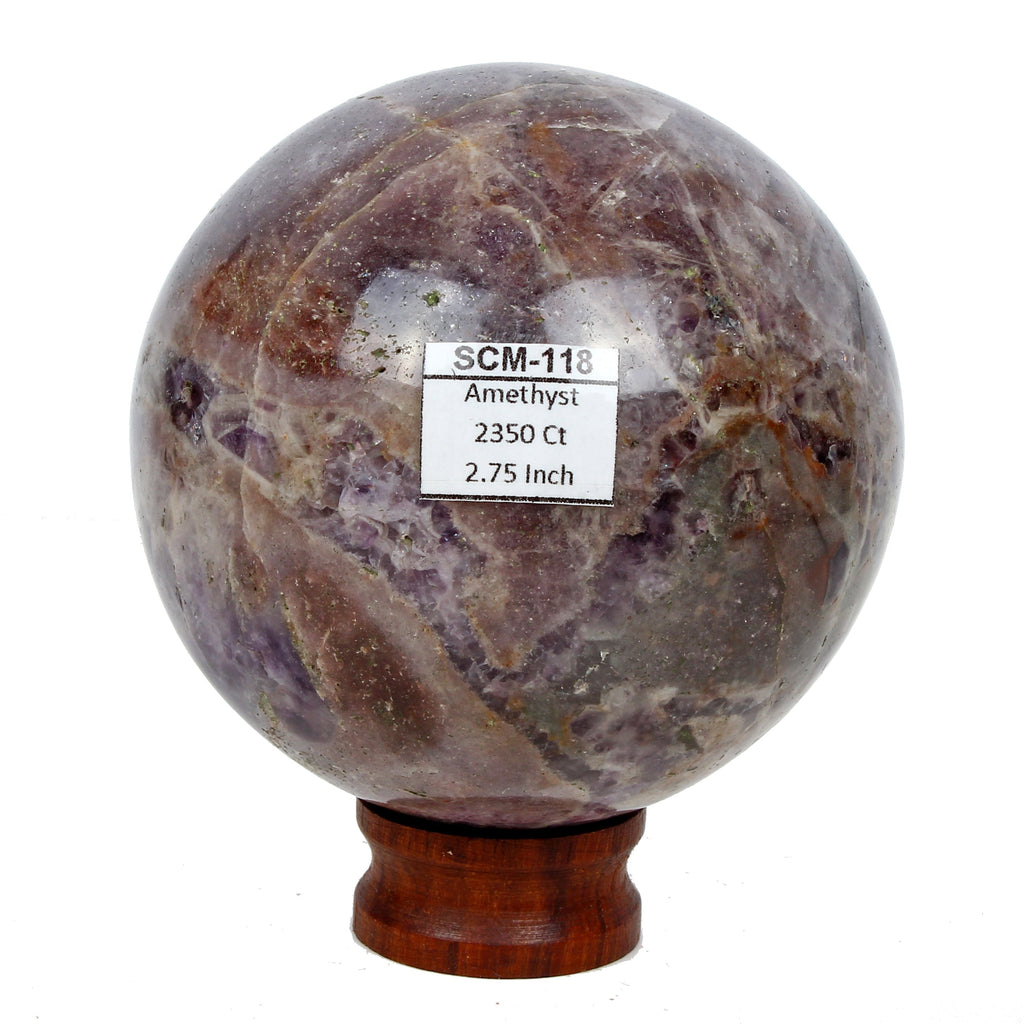 2350 Ct Natural Stunning Amethyst Healing Crystal Mineral Gemstone Sphere/Ball