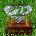 290 Ct Natural Diamond Cut White Quartz Crystal Mineral Loose Huge Size Gemstone