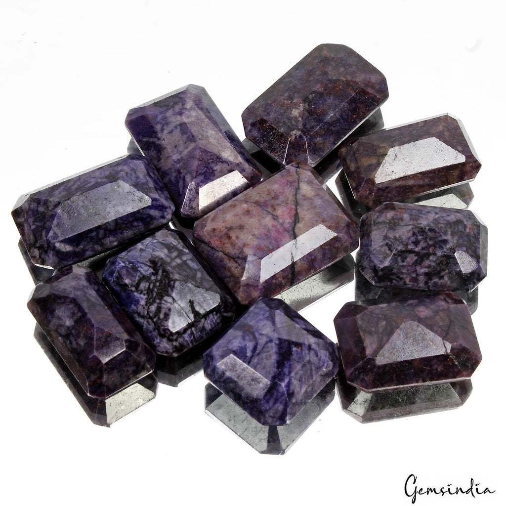 680 Ct Natural Blue Sapphire Octagon Cut Faceted Loose Jewelry King Gem Lot 10Pc