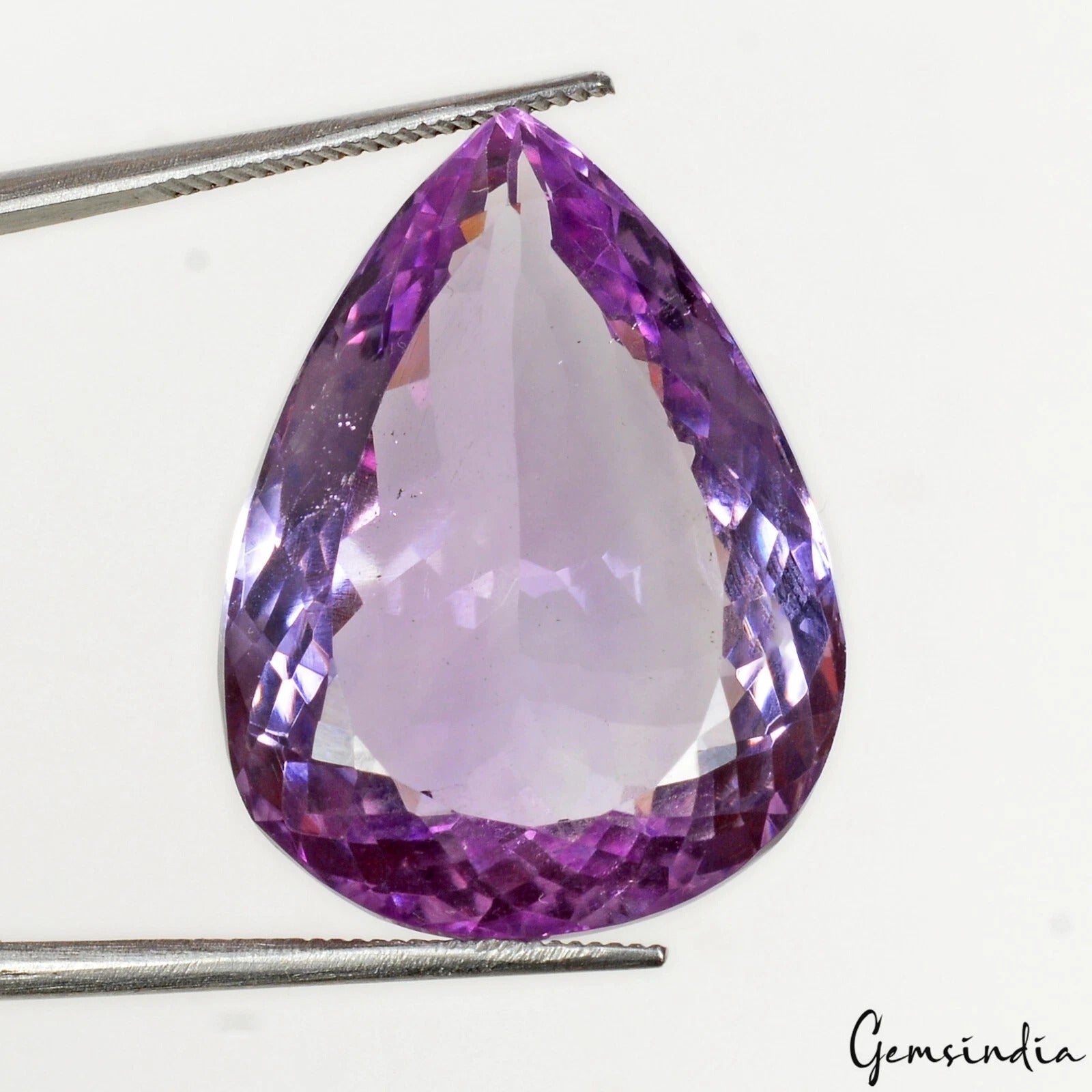 Amethyst Loose Gemstone, Untreated, Purple — 25x19x11 mm, 27.95 Ct