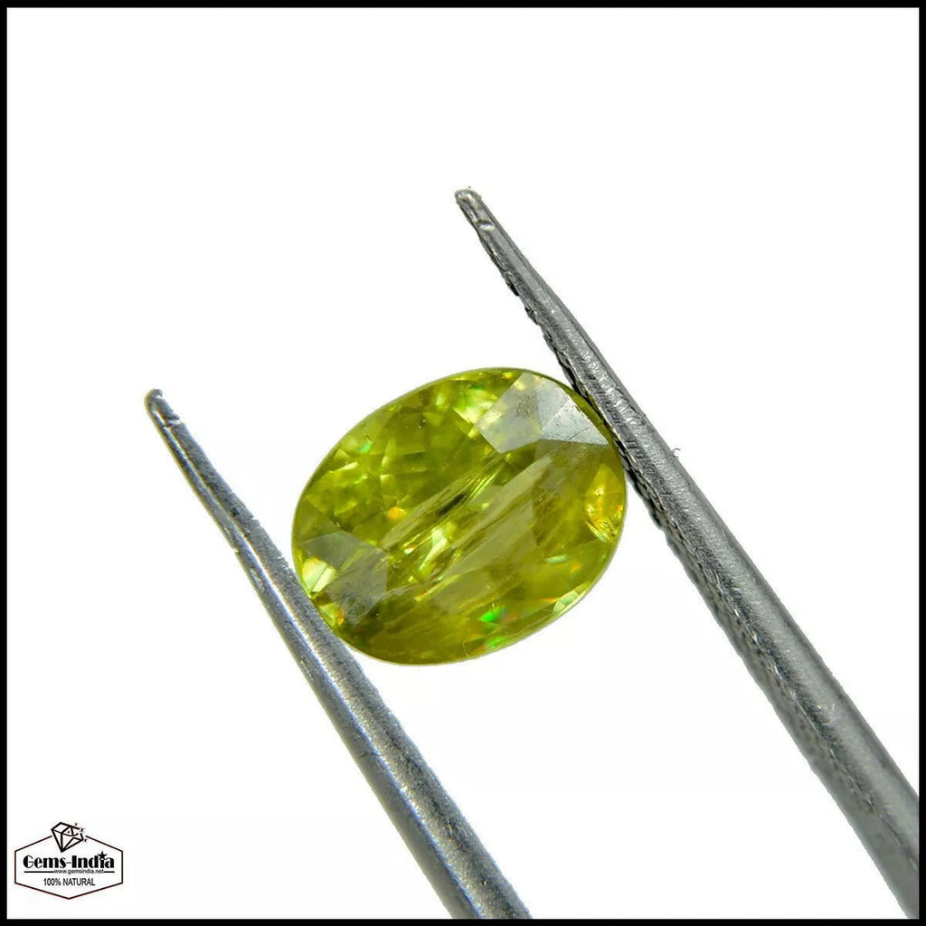 Certified 1.50Ct Natural Green Peridot Oval Cut Untreated Pakistan Gems 7*6*5mm