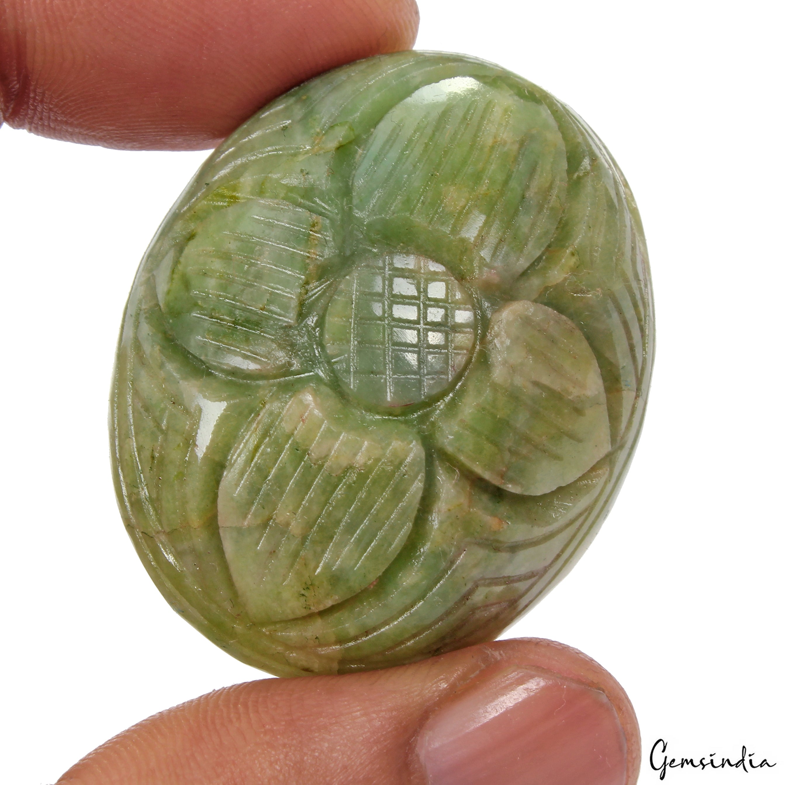 141 Cts Certified Natural Brazilian Emerald Green Huge Floral Carved Loose Gems