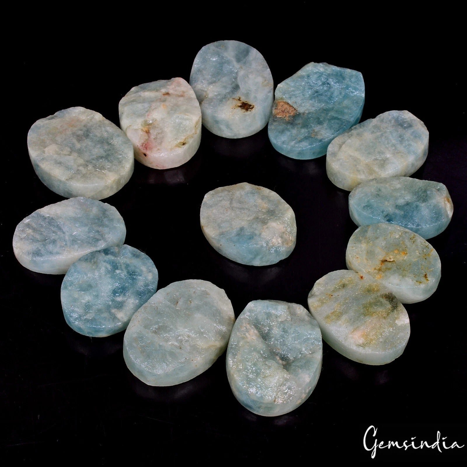 840 Cts/13 Pcs Natural Untreated Beryl Aquamarine Rough Druzy Wholesale Gems Lot