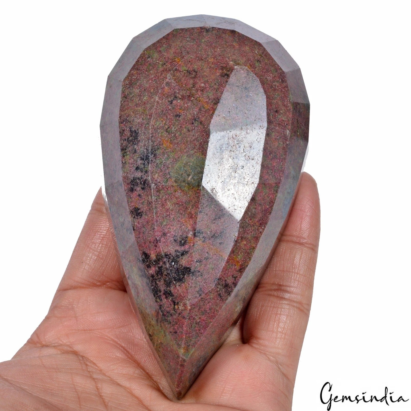 Ruby Kyanite Loose Gemstone, Pear Cut, Untreated — 112x63x37 mm, 2420 Ct, Madagascar
