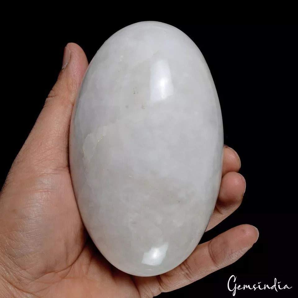 4950 Cts Natural White Calcite Huge Egg Shape Healing Crystal Minerals Gemstone