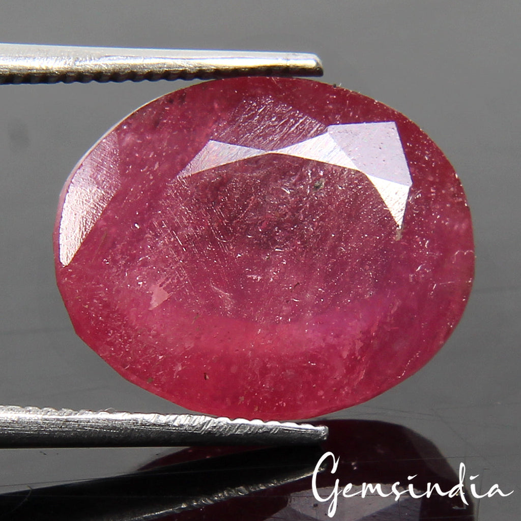 Red Ruby Size 12.40 Ct Oval Cut Natural Certified Best Quality Loose Gemstone