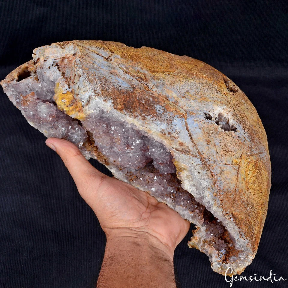 3.2 Kg Huge Natural Purple Amethyst Geode Cave Cluster Crystal Specimen Healing