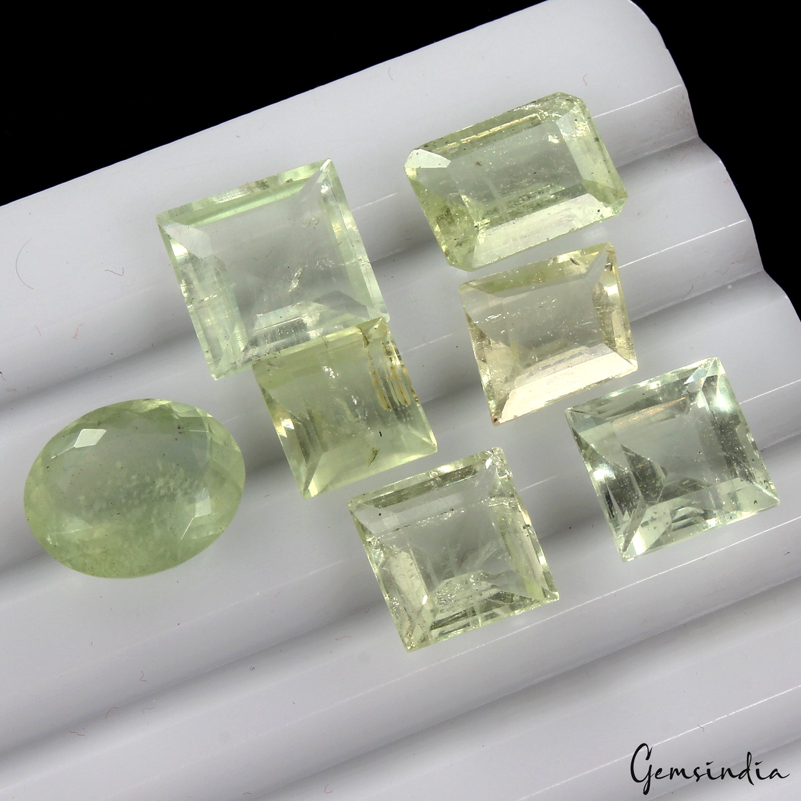 27.20Ct Natural Green Aquamarine Mix Cut Loose Top Grade Certified Gemstones Lot