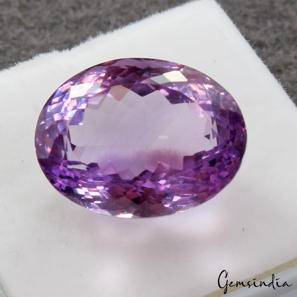 VVS 28.50Ct Natural Amethyst Certified Huge Pendant Size Oval Untreated Gemstone