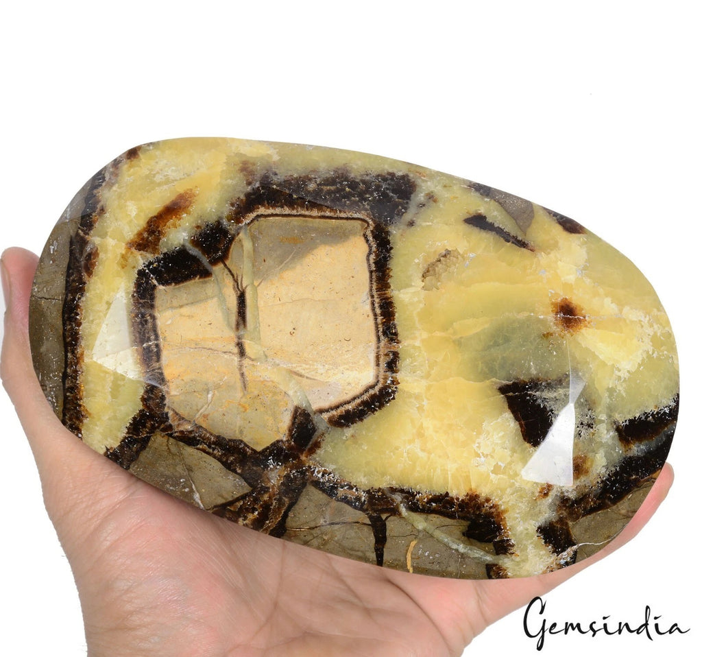 Septarian Loose Gemstone, Bi Color — 6.5x4x2.5 inch, 7500 Ct (1.5 Kg)