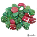 730 Cts/27 Pcs Natural Red Beryl Green Emerald Mixed Cut Loose Gems For Jewelry