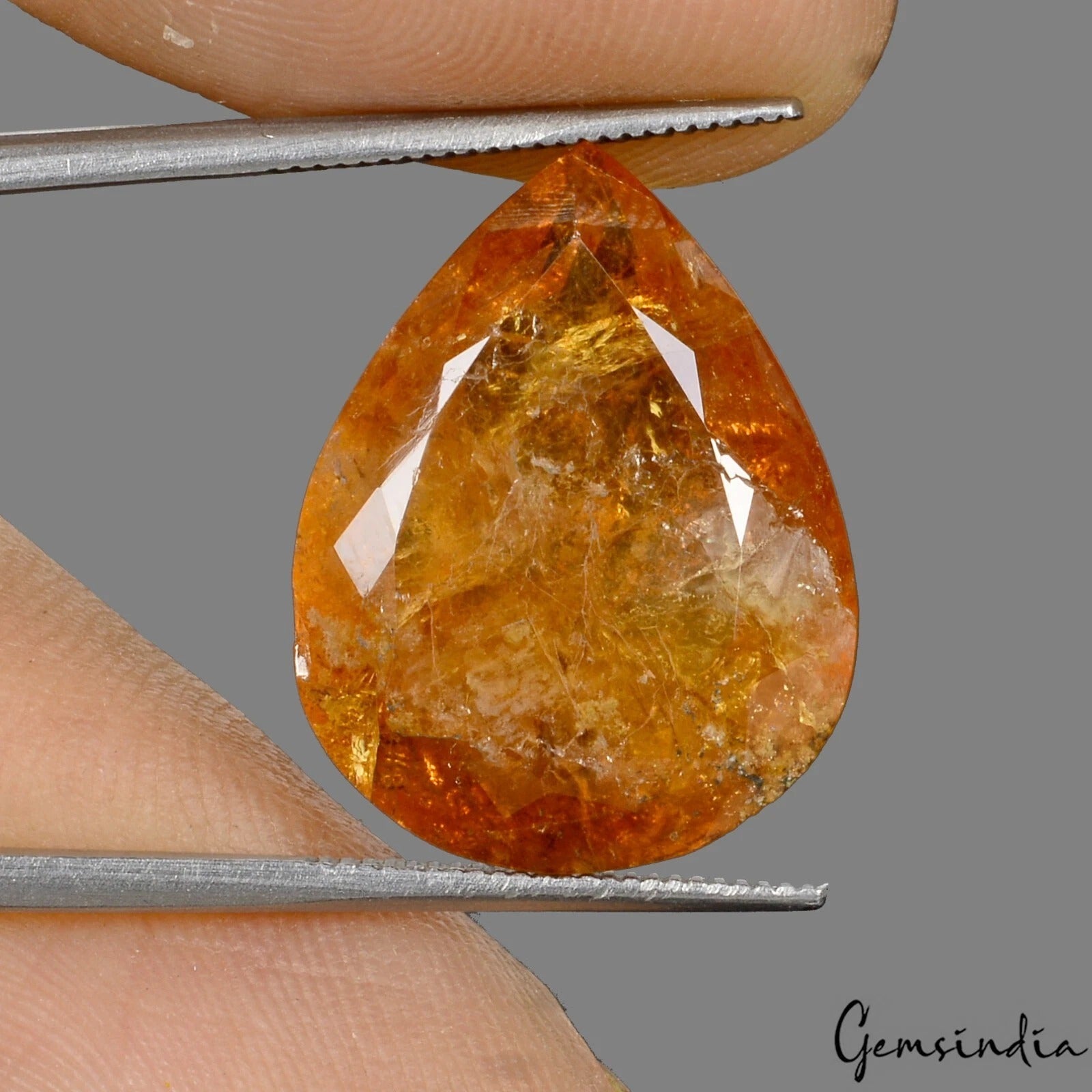 Sphalerite Loose Gemstone, Untreated, Brown — 19x15x7mm, 17.10 Ct, India