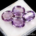 VVS 4 Pc Natural Amethyst 20-21mm Dazzling Purple Gemstones Wholesale ~99.00Ct