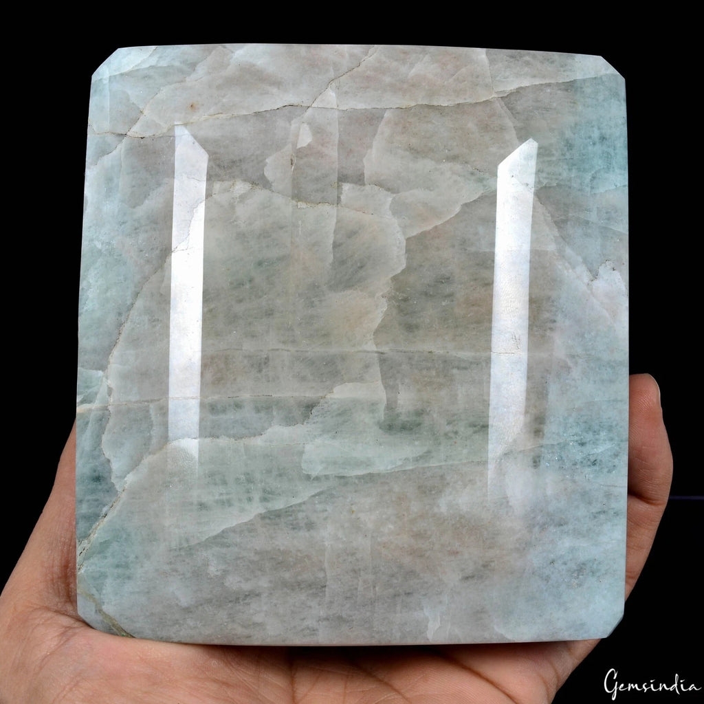 Blue Beryl Loose Gemstone, Untreated — 4.6x4.2x2.6 Inch, 6600 Ct (1.32 Kg), Brazil