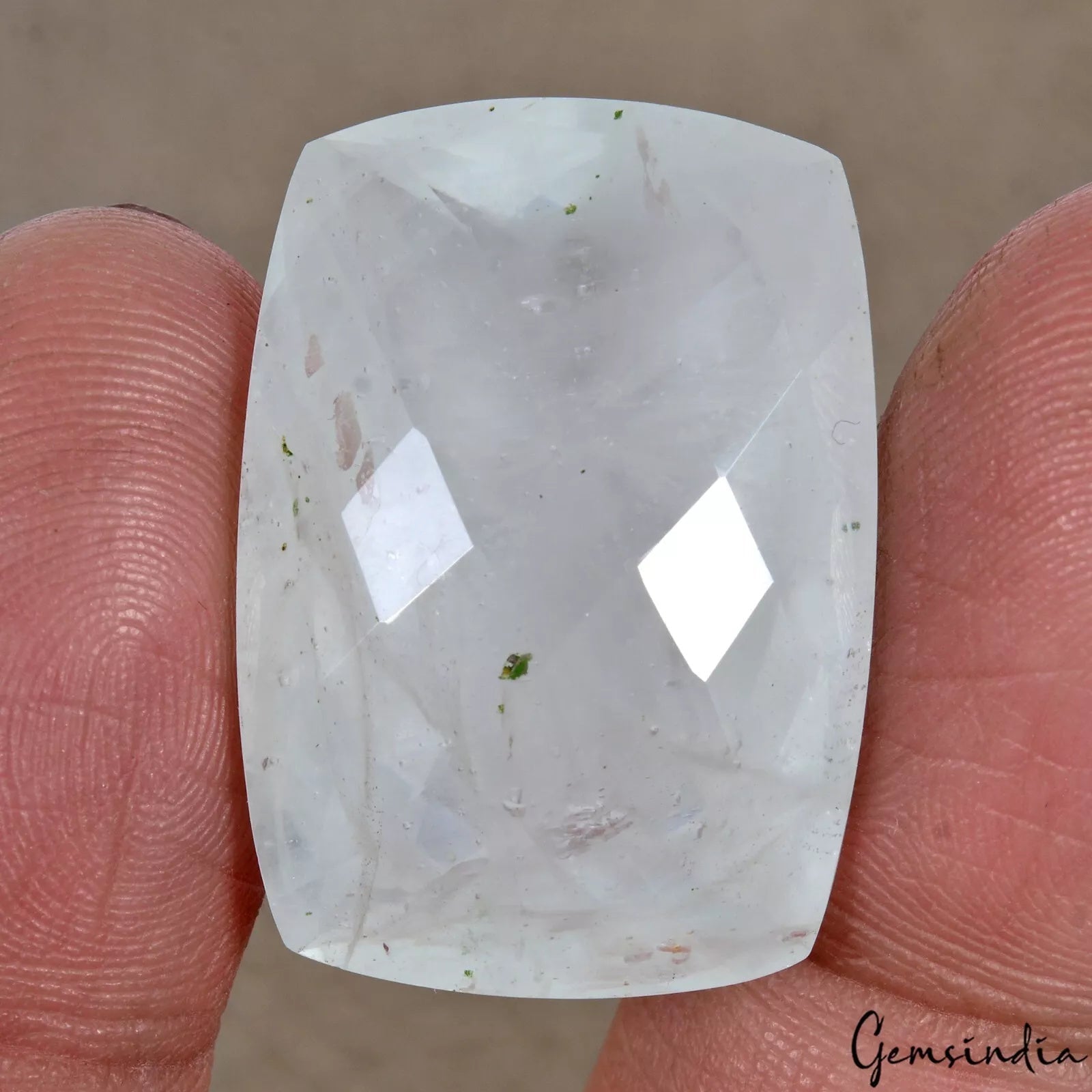 50.20 Ct Certified Natural Aquamarine 28x20mm Cushion Checker Cut Loose Gemstone