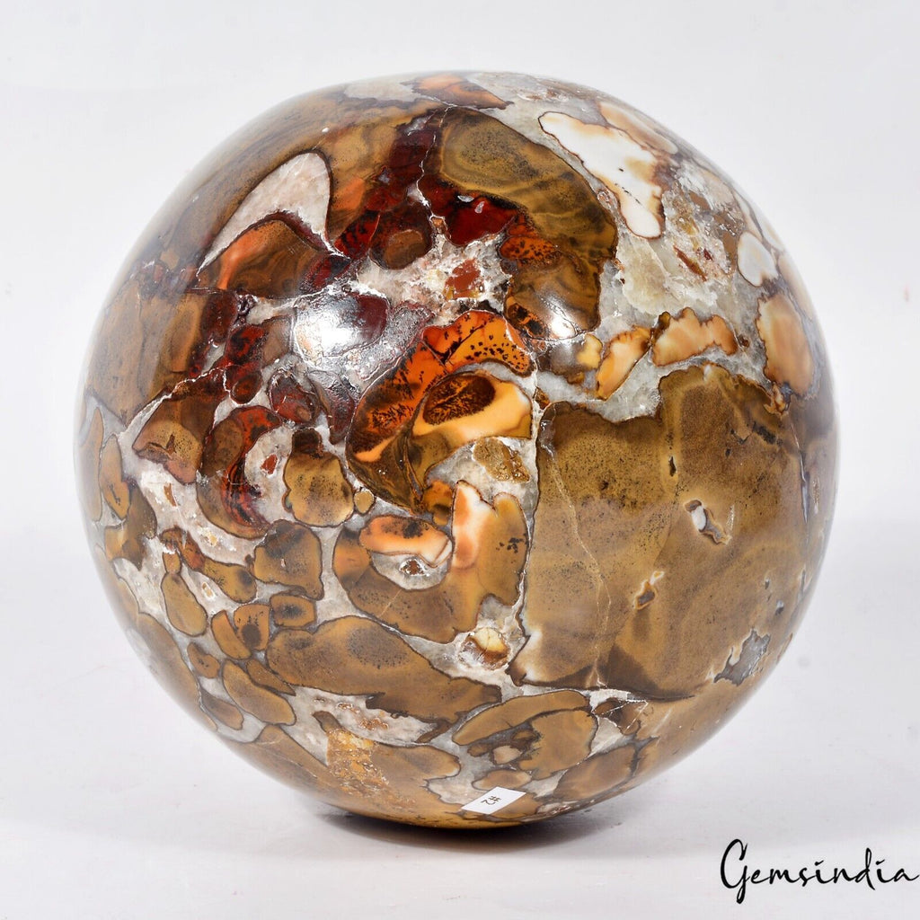 2.3Kilo Natural Ocean Jasper Sphere Crystal Energy Ball Reiki Healing Decor 4.5"