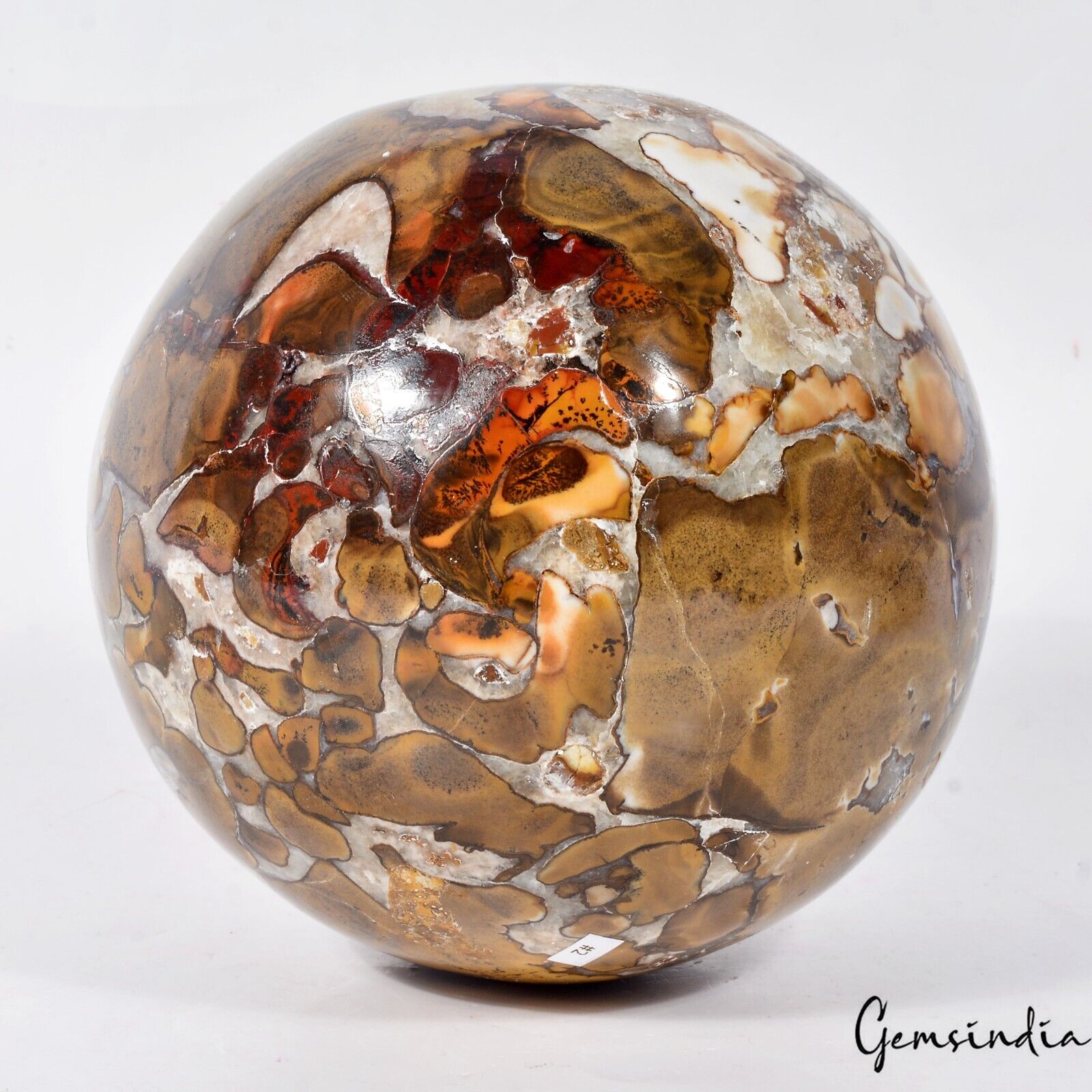 2.3Kilo Natural Ocean Jasper Sphere Crystal Energy Ball Reiki Healing Decor 4.5"
