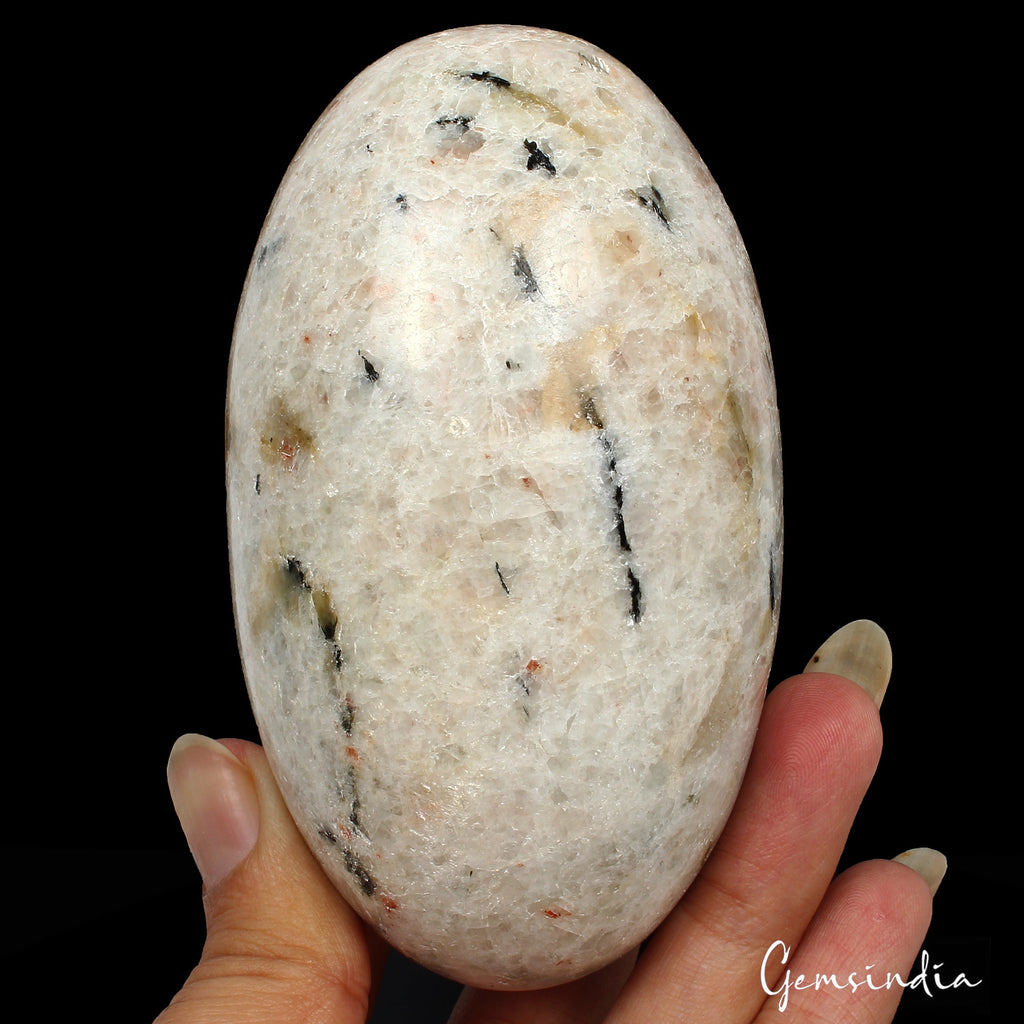 2000Ct Natural Untreated Sunstone Oval Shape Egg Healing Crystal Mineral W Stand