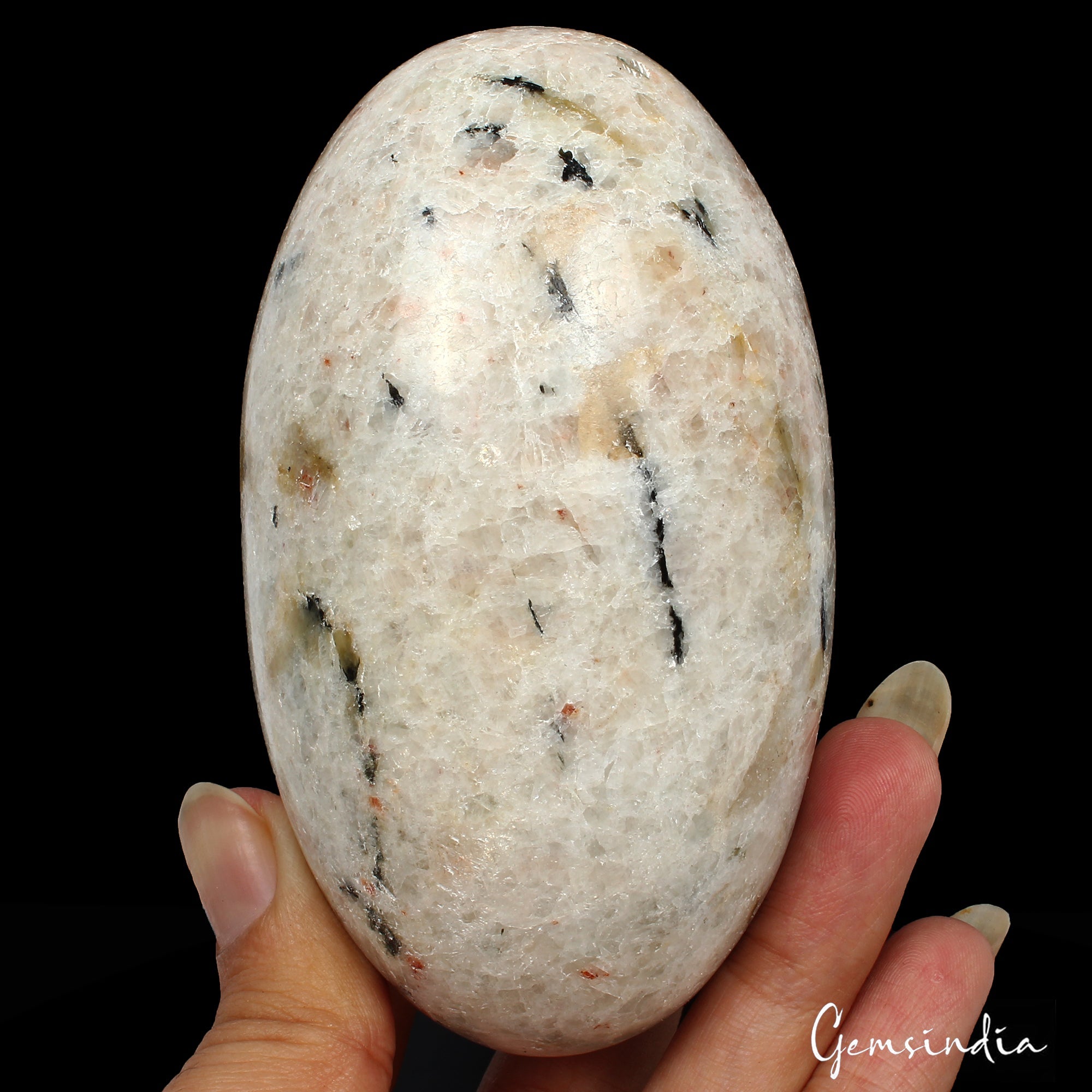 2000Ct Natural Untreated Sunstone Oval Shape Egg Healing Crystal Mineral W Stand