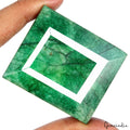 420 Ct Natural Green Brazilian Emerald Rectangular Faceted Earth Mined Loose Gem