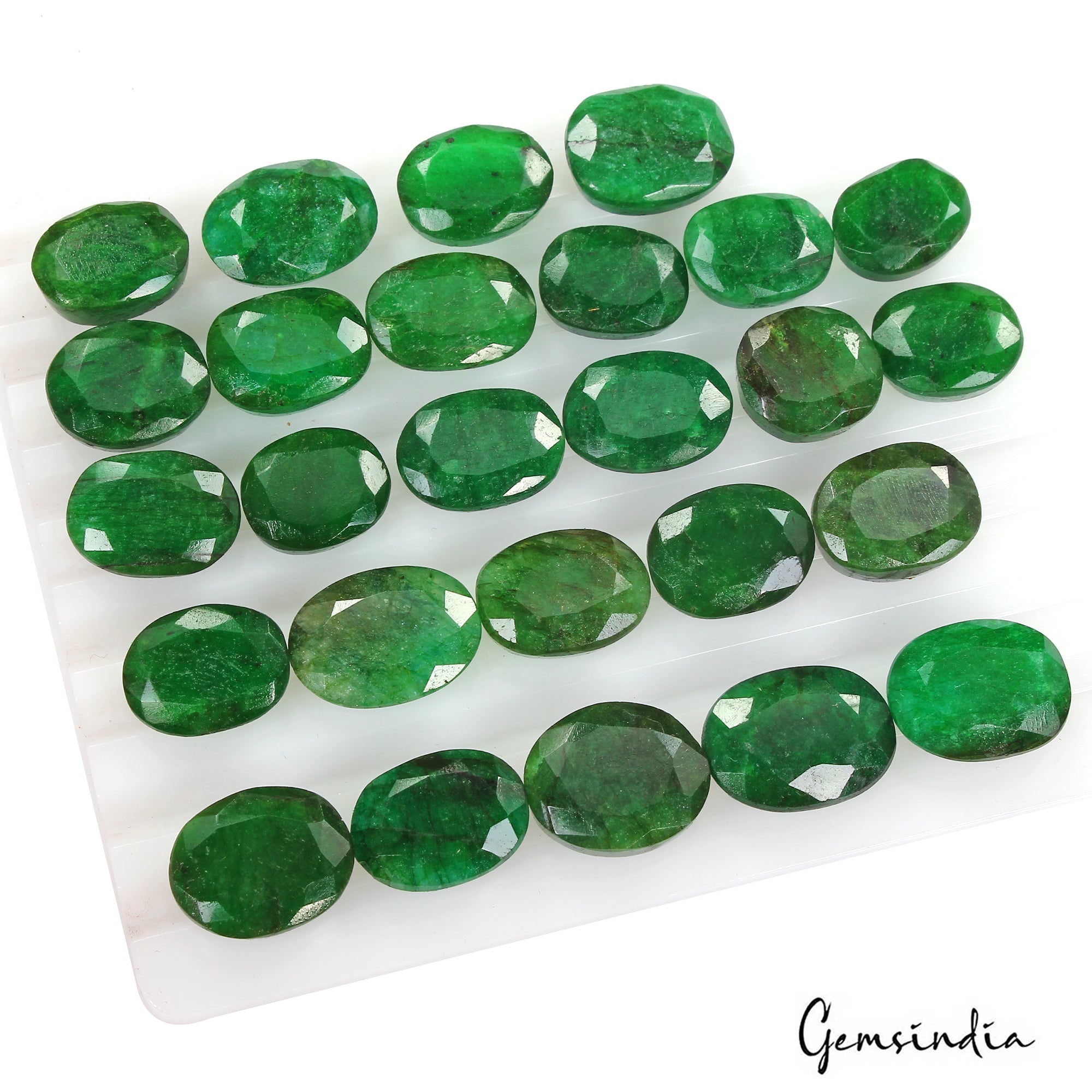 310 Ct Natural Finest Green Emerald Oval Cut Loose AAA Grade 14-18mm Gems Lot