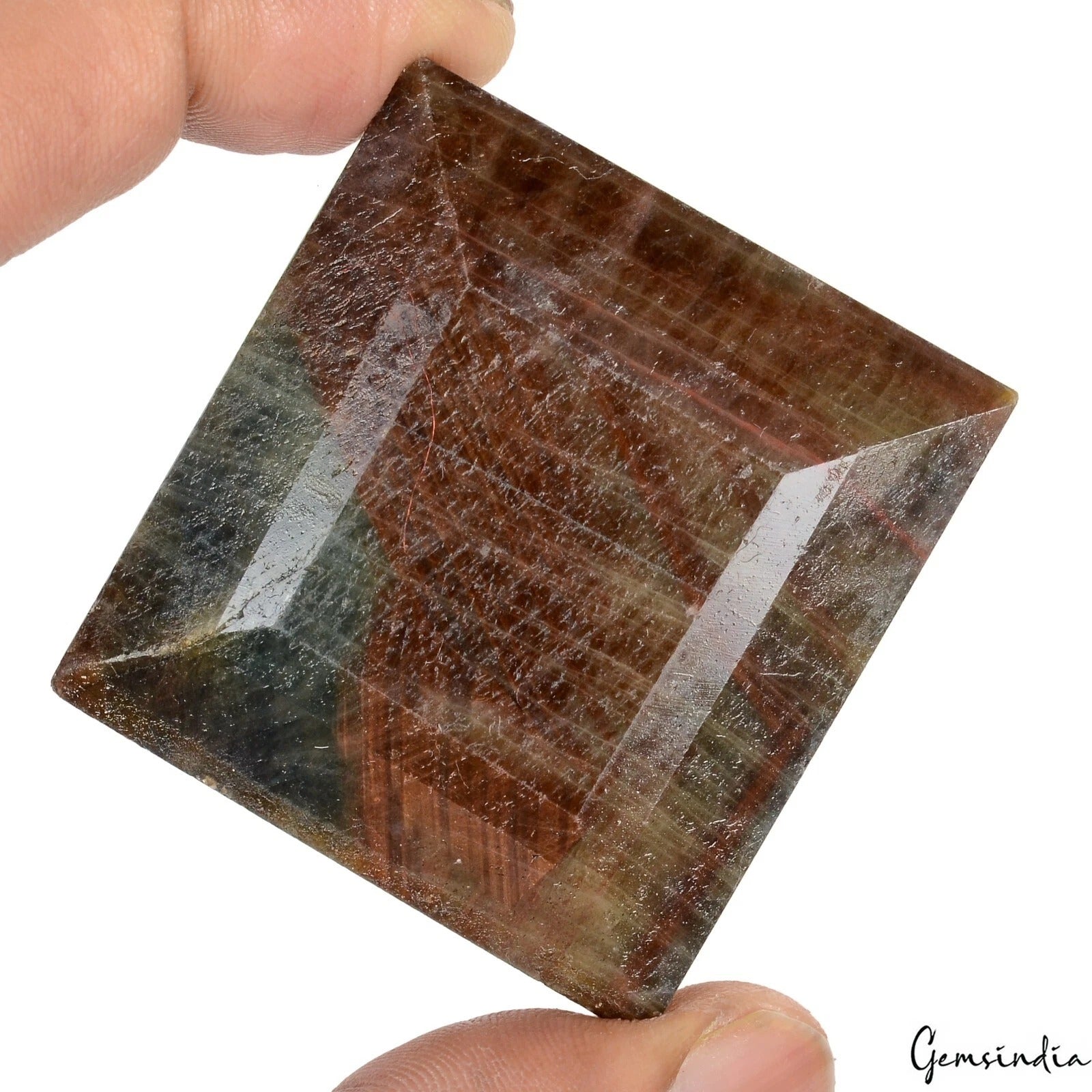 Natural Dark Brown Rectangular Cut Sapphire Earth Mined 600 Cts Loose Gemstone